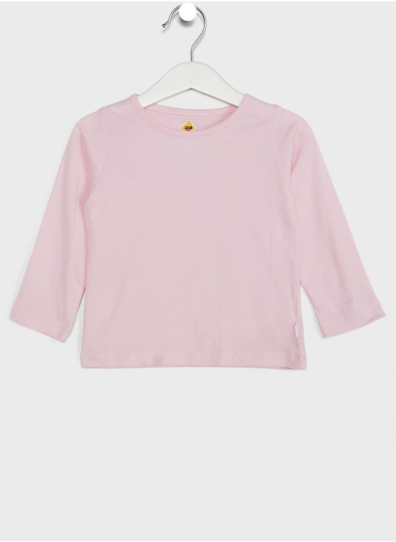 Cheekee Munkee - Kids Essential T-Shirt & Ruffle Dungaree Set - Image 1