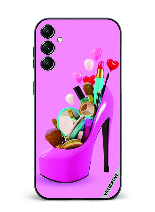 VR CREATIVE Protective Case Cover For Samsung Galaxy A55 Barbie Shoe Design Multicolour - Image 1