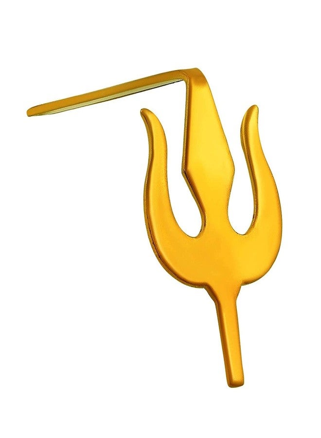 Morir Copper Trishul Trident Tilak Design Bindi Tika Teeka Bindi Applying Tool Stamps Hindu Symbols Deity Ornament for Men and Women - Image 3