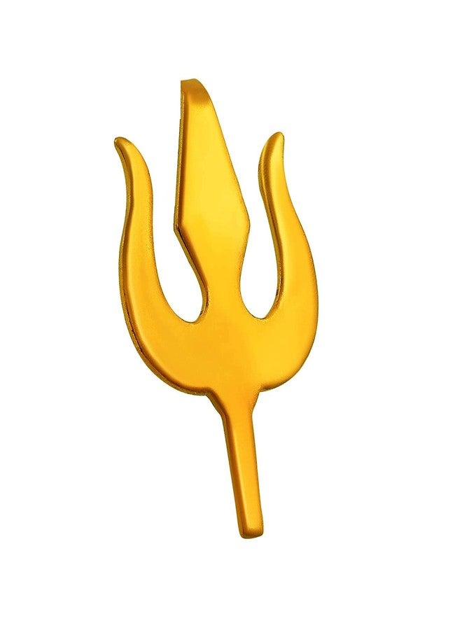 Morir Copper Trishul Trident Tilak Design Bindi Tika Teeka Bindi Applying Tool Stamps Hindu Symbols Deity Ornament for Men and Women - Image 4
