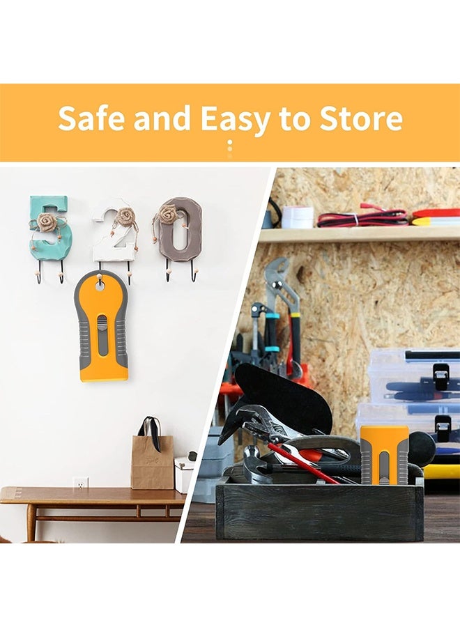 RedMapleTEK Cleaning Scraper, Multi-Surface Cleaning Tool for Glass, Ceramic Cooktops, Ovens, Glass Top Stoves and Removes Burned-On Food, Tough Stains, Dirt, Stickers, and Paint (20 Extra Blades) - Image 5