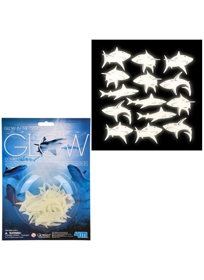 4m 4M Glow-In-The-Dark Sharks (14 Pieces)  - Image 2