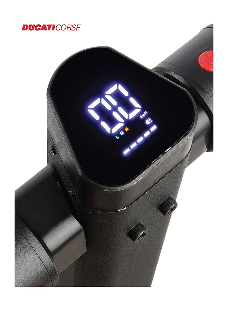 Ducati Air Black, Lightest And Foldable E-Scooter, Quick Charge in 5Hrs, Speed With 20Km/hr & Range up to 15 Km, 6 inch Solid Tires Dual Brakes, Front Suspension-For kids And Teens - Image 4