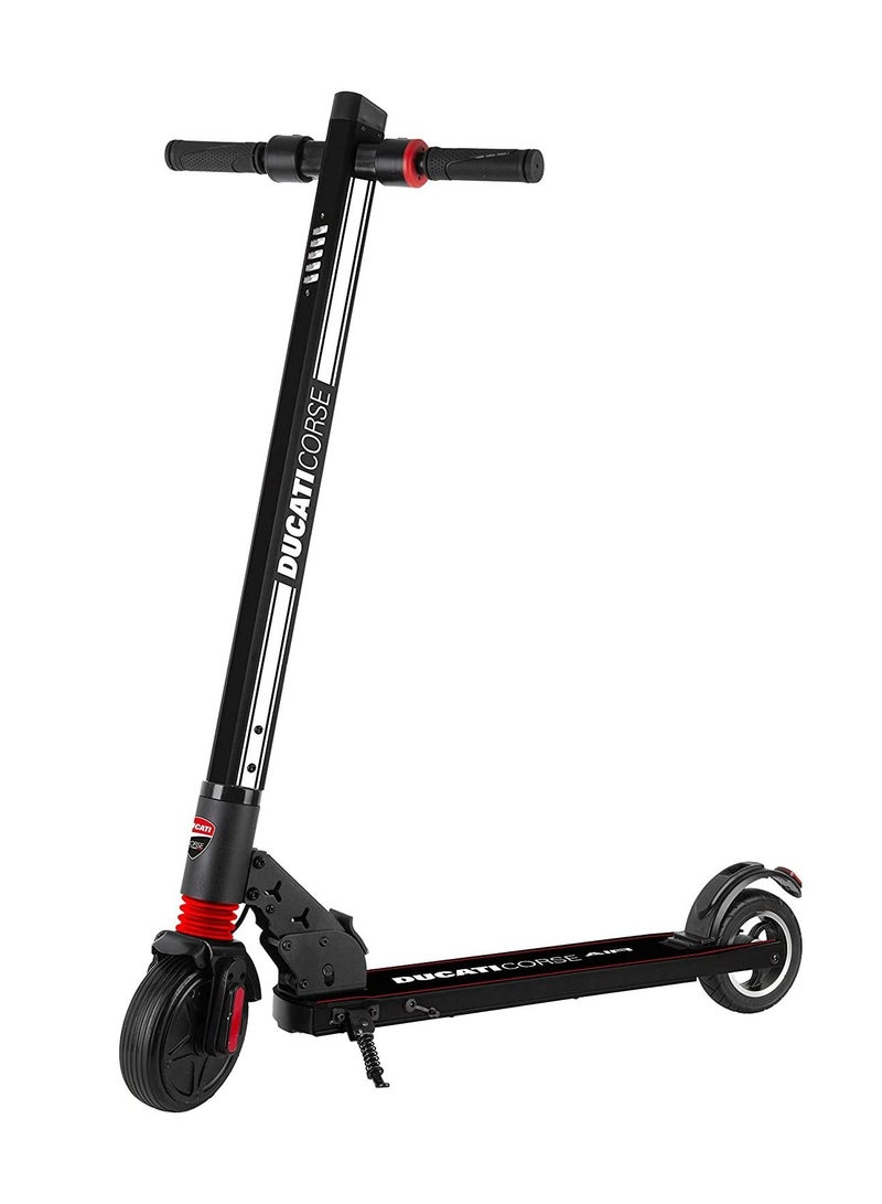 Ducati Air Black, Lightest And Foldable E-Scooter, Quick Charge in 5Hrs, Speed With 20Km/hr & Range up to 15 Km, 6 inch Solid Tires Dual Brakes, Front Suspension-For kids And Teens - Image 1