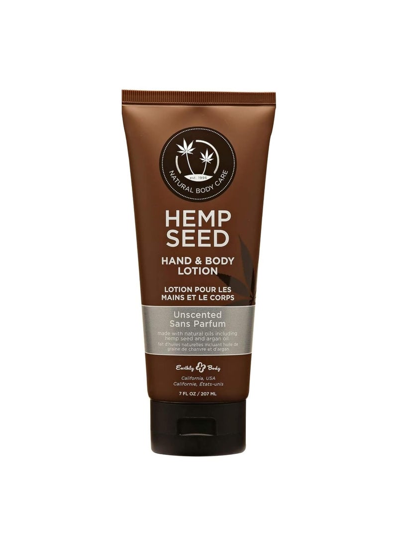 Earthly Body - Hemp Seed Hand & Body Lotion - Soothe Dry Skin - Argan Oil, Hemp Seed Oil - Light, Non-Greasy Formula - Vegan & Cruelty Free - Image 1