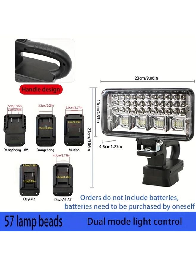 Dayi A6 A7 7 Inch Handheld LED Work Light With 57 Lamp Beads High Brightness Long Lifespan - Image 1
