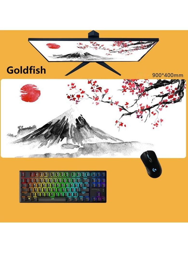 Goldfish 400mm * 900mm Super Large Size Animation Mouse Pad