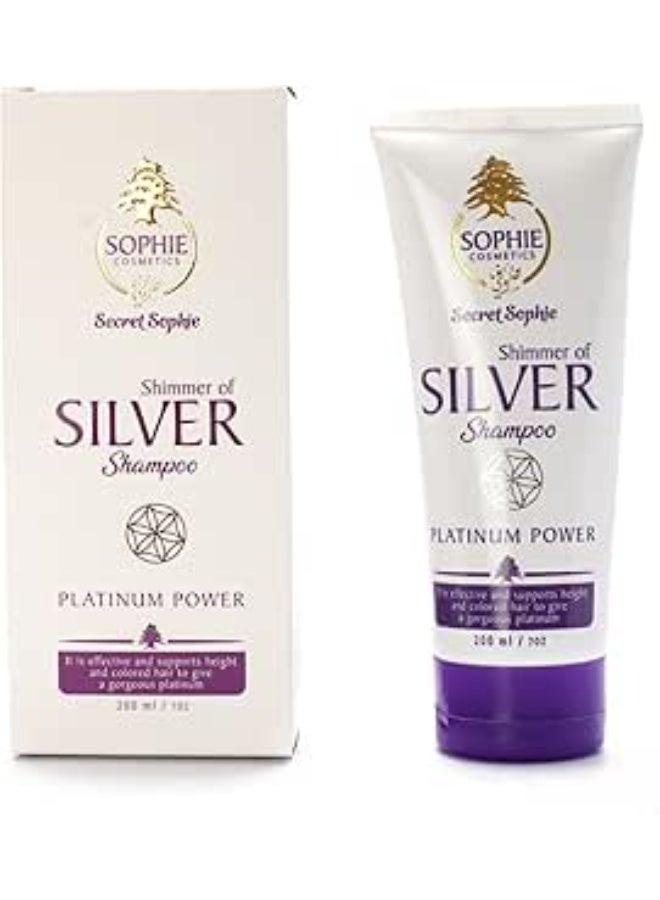 Shampoo for chemically treated hair, resists brassy tones and adds shine, sulfate and paraben free, color safe, 200ml bottle