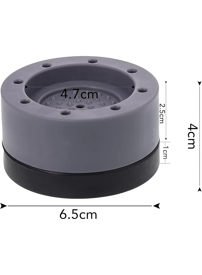 erorex 4 Sets Washing Machine Foot Pads Washing Machine Anti Vibration Pad Universal Foot Pad Base Home Appliance Heightening Stabilizer - Image 5