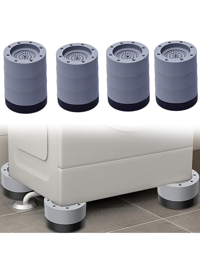 erorex 4 Sets Washing Machine Foot Pads Washing Machine Anti Vibration Pad Universal Foot Pad Base Home Appliance Heightening Stabilizer - Image 1