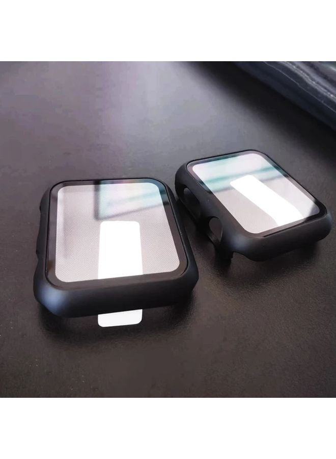 2 Pack Black Protective Case With Tempered Glass For Apple Watch 41mm - Image 4