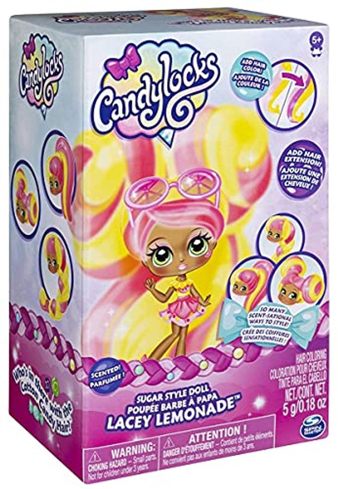 Candylocks , 7-Inch Lacey Lemonade, Sugar Style Deluxe Scented Collectible Doll with Accessories - Image 1