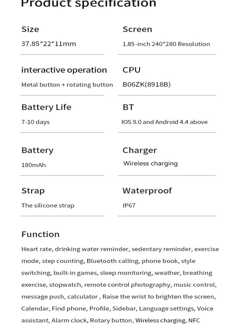 Watch 8 Max Smart Watch With New Amazing Functions 1.85 Inch Bluetooth Touch Screen