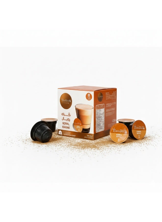 Dallaspresso Royal Karak Capsules – Saffron Chai Latte, Dolce Gusto Compatible, 72 Capsules ,Pack of 9 - Image 2