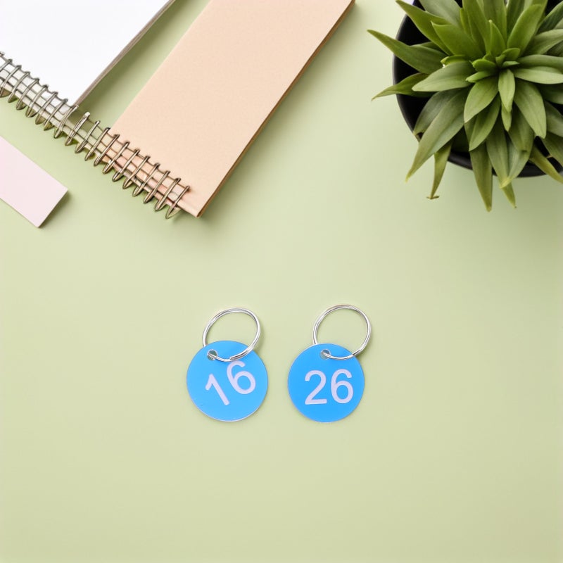 30pcs Numbered ID Tags Convenient Number Round Number Labels Round Numbered Labels Circular Numbered Key Tags For Organizing - Image 4