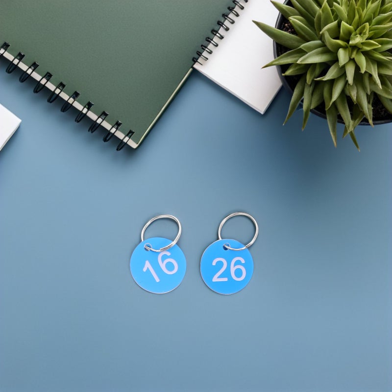 30pcs Numbered ID Tags Convenient Number Round Number Labels Round Numbered Labels Circular Numbered Key Tags For Organizing - Image 3