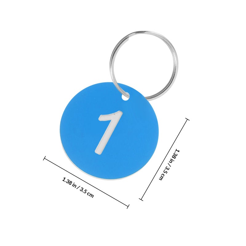 30pcs Numbered ID Tags Convenient Number Round Number Labels Round Numbered Labels Circular Numbered Key Tags For Organizing - Image 2
