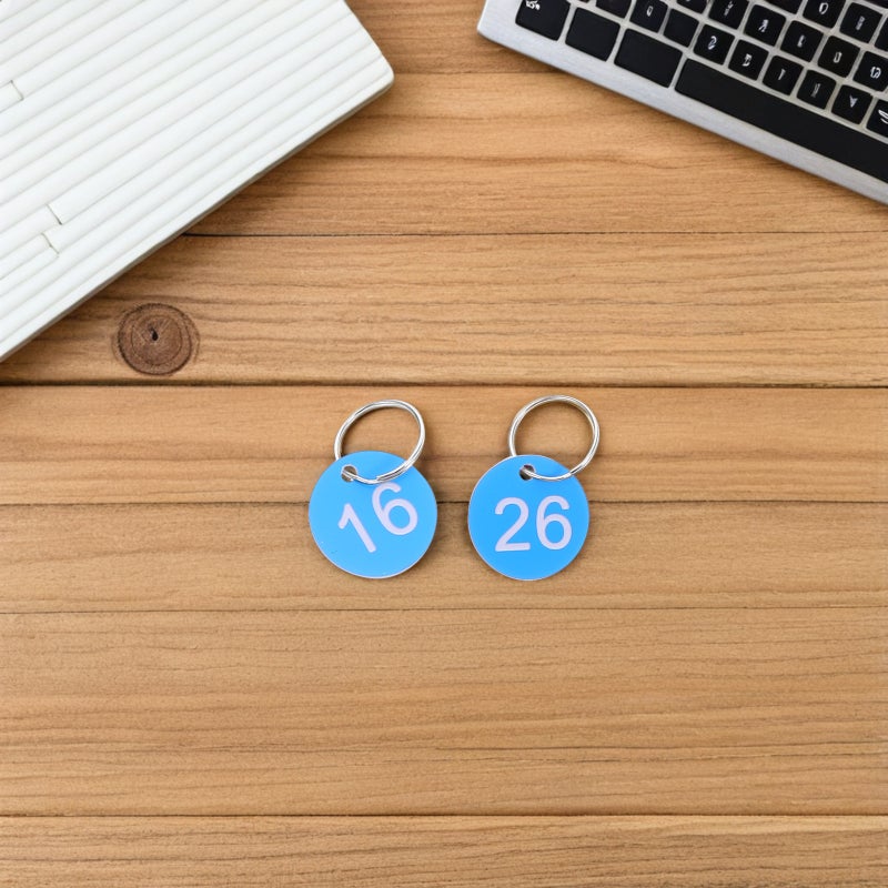 30pcs Numbered ID Tags Convenient Number Round Number Labels Round Numbered Labels Circular Numbered Key Tags For Organizing - Image 5