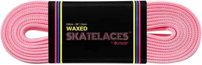 Bont Skates Waxed Laces - 6mm & 8mm - 47" 71" 79" 96" 108" - Bubblegum Pink - Image 3