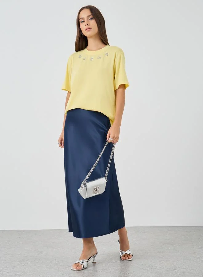 Take Two Take Two Embellished Oversized T-Shirt