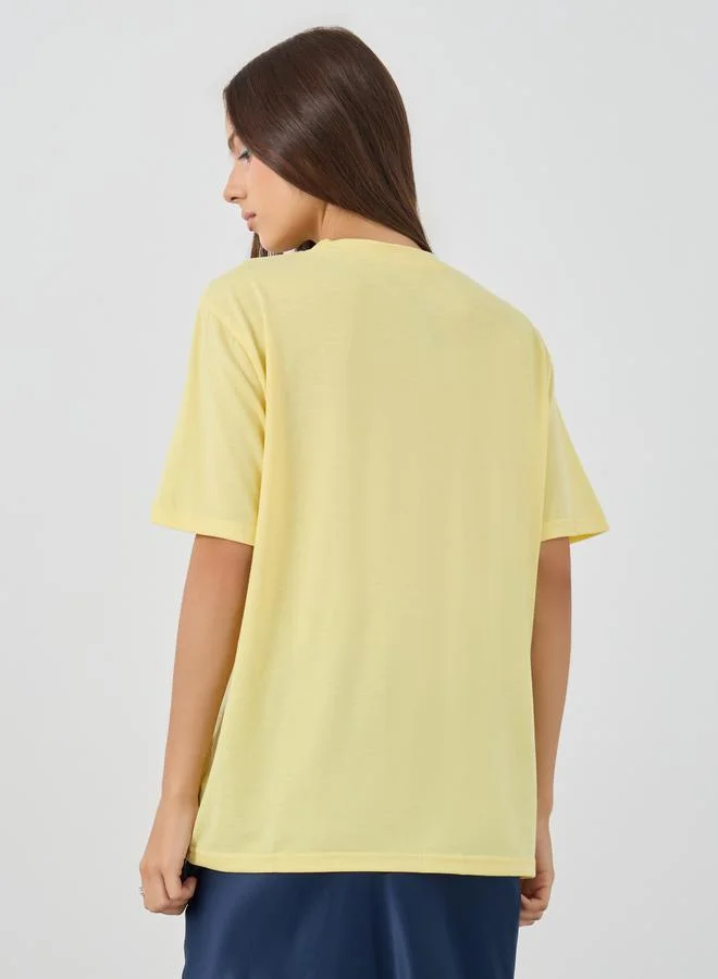 Take Two Take Two Embellished Oversized T-Shirt
