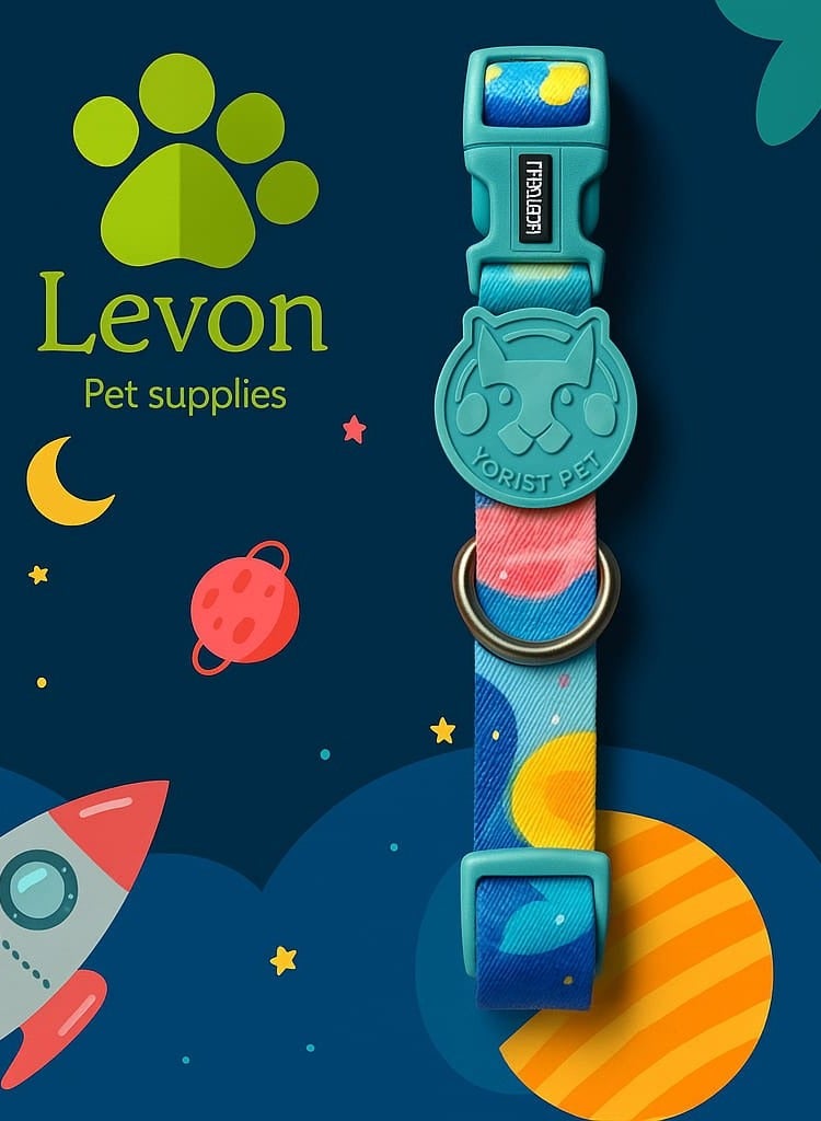 🐾 إضافة لمسة من لمحبوبك مع طوق  Levon Pet الجديد!