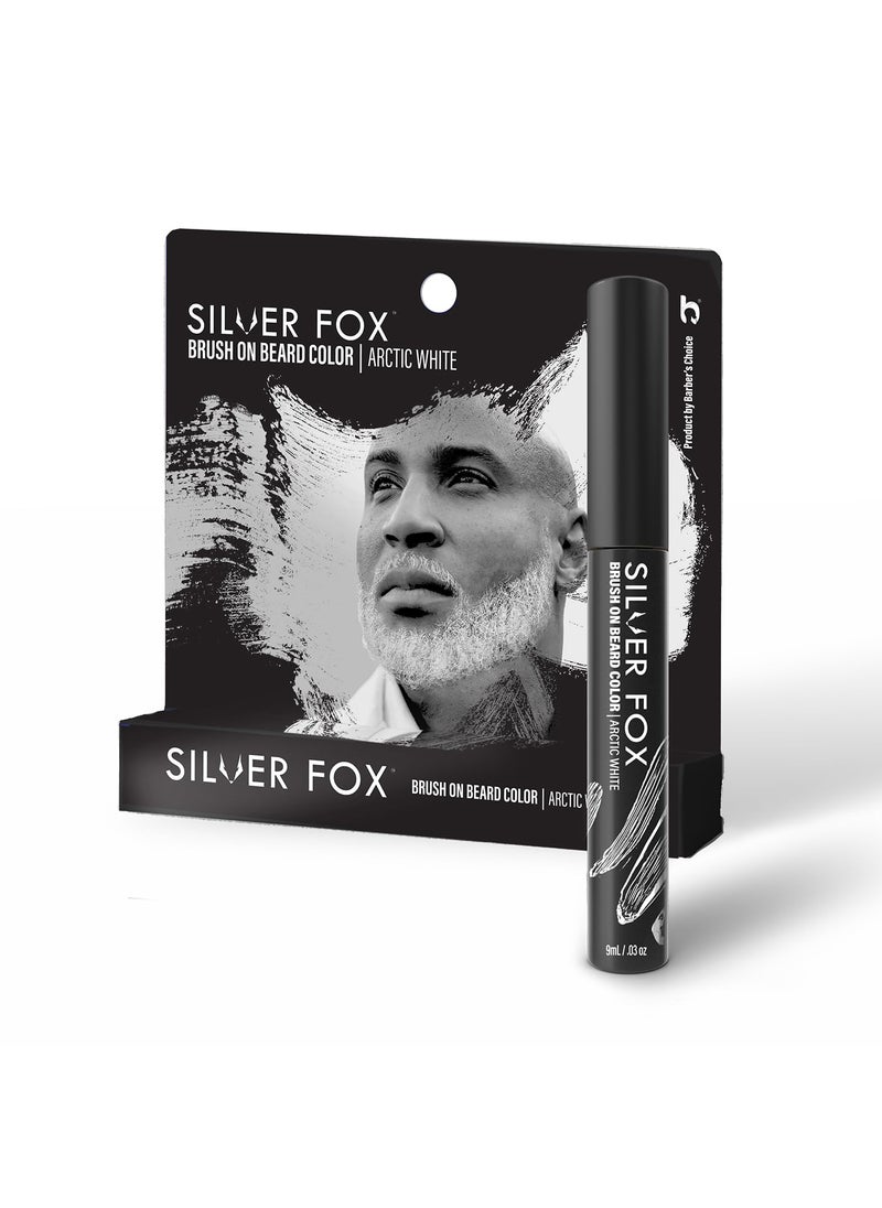 Godefroy Godefroy Silver Fox Beard and Hair Temporary White Color Brush for Men Instantly Brighten White Beards Less Yellow Easy Application Natural Look 