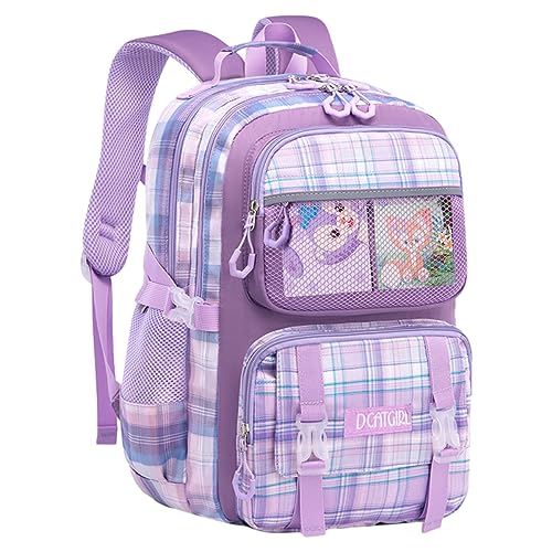 Fancyku StellaLou Cartoon School Backpack - Large Capacity Bag for Girls, Kids School Bag 6-12 Years Old - Image 1