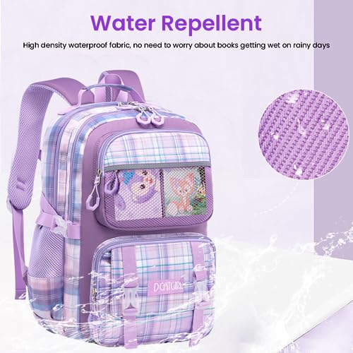 Fancyku StellaLou Cartoon School Backpack - Large Capacity Bag for Girls, Kids School Bag 6-12 Years Old - Image 5