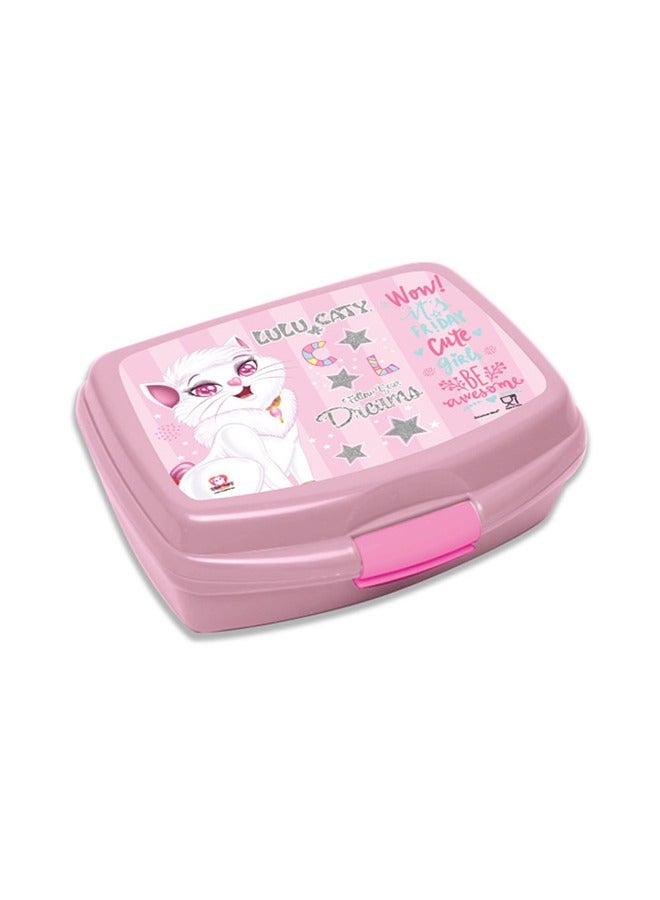 LULU CATY Plastic Printed Lunch Box