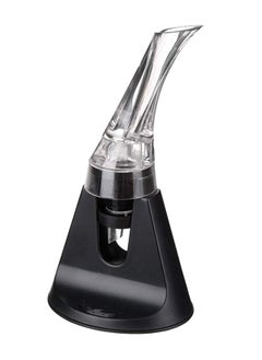 NIBEMINENT Aroma Aerating Wine Pourer With Stand Clear/Black  - Image 1