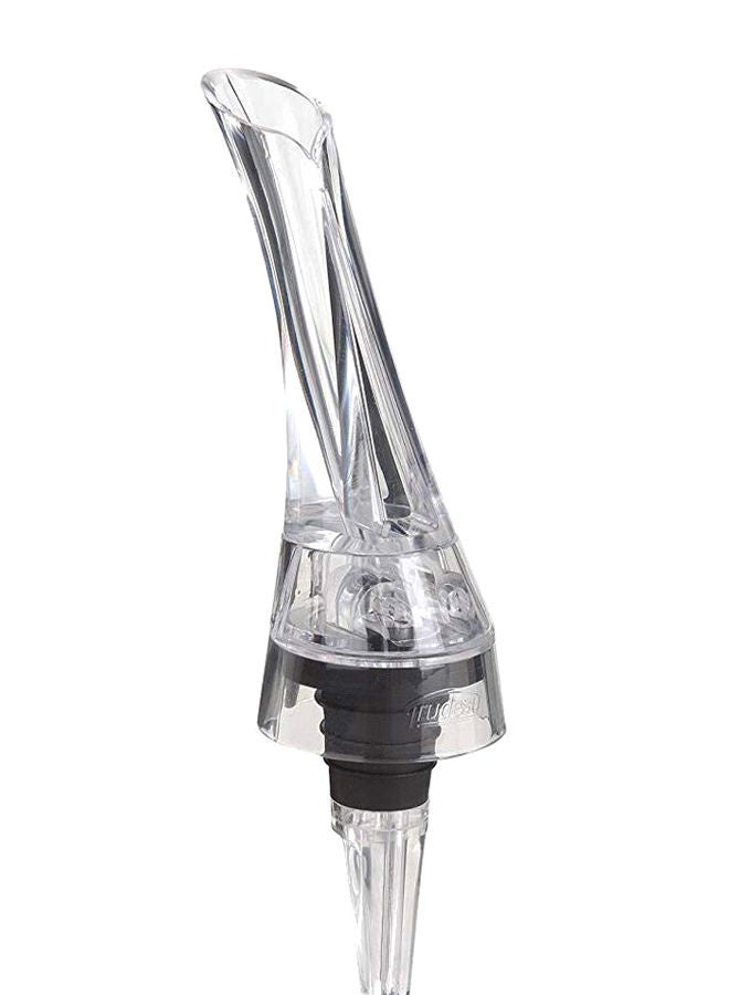 NIBEMINENT Aroma Aerating Wine Pourer With Stand Clear/Black - Image 2