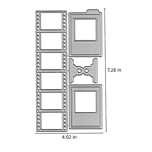 NVZBL Photo Film Strip Cutting Dies, Photo Film Tags Die Cuts Metal Embossing Stencils Template Mould for Card Scrapbooking and DIY Craft Album Paper Card Decor - Image 2