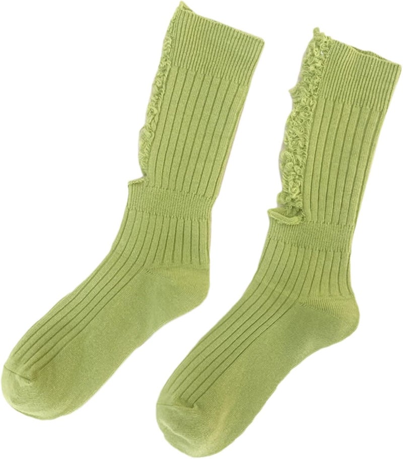Women Ripped Socks Fashion Broken Socks Ribbed Knitted Street Beggar Socks Soft Warm Socks for Cold Weather - Image 1