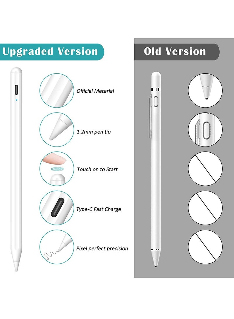 Stylus Pen for iPad Pencil,Rechargeable Active Stylus Pen Fine Point Digital Stylist Pencil Compatible with iPad/iPad Pro/Mini/Air/ iPhone Most Capacitive Touch Screens Cellphone Tablets - Image 5