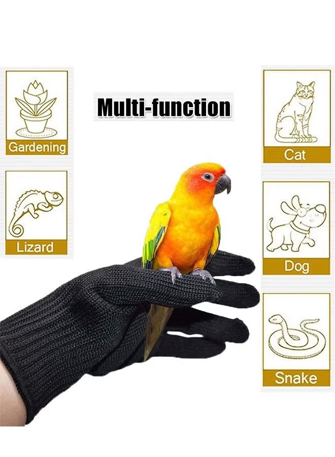 YJ 1Pair Bird Training Anti-Bite Gloves, Small Animal Handling Gloves, Chewing Protective Gloves for Small Animal Pet Squirrels Hamster Parrotlets Cockatiels Finch Macaw - Image 4