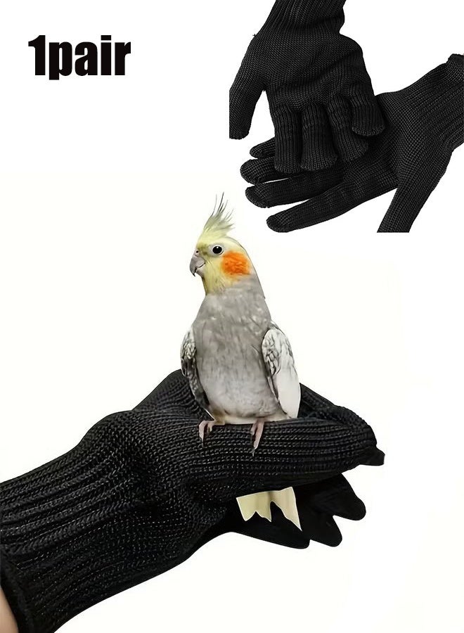 YJ 1Pair Bird Training Anti-Bite Gloves, Small Animal Handling Gloves, Chewing Protective Gloves for Small Animal Pet Squirrels Hamster Parrotlets Cockatiels Finch Macaw - Image 1