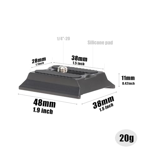 Hersmay Arca Swiss Quick Release Plate for DJI Ronin RS2 RSC2 RS3 RS3PRO RS3mini Plate Gimbal Stabilizer Accessories Compatible with Manfrotto Tripod Plate - Image 2