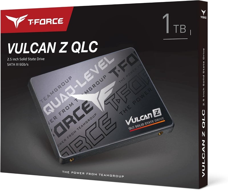 TEAMGROUP T-Force Vulcan Z 1TB مع ذاكرة تخزين مؤقت SLC و NAND ثلاثي الأبعاد QLC مقاس 2.5 بوصة واجهة SATA III محرك أقراص الحالة الصلبة الداخلي SSD (سرعة القراءة/الكتابة تصل إلى 550/500 ميجابايت/ثانية) T253TY001T0C101 - Image 5