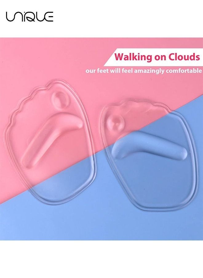 Unique - 4 Pcs Gel Ball of Foot Cushions - Self-Stick Ball of Foot Pad for Women - Shock Absorption Heels Insoles for Pain Relief -  Anti-Slip Forefoot Cushions - Image 1