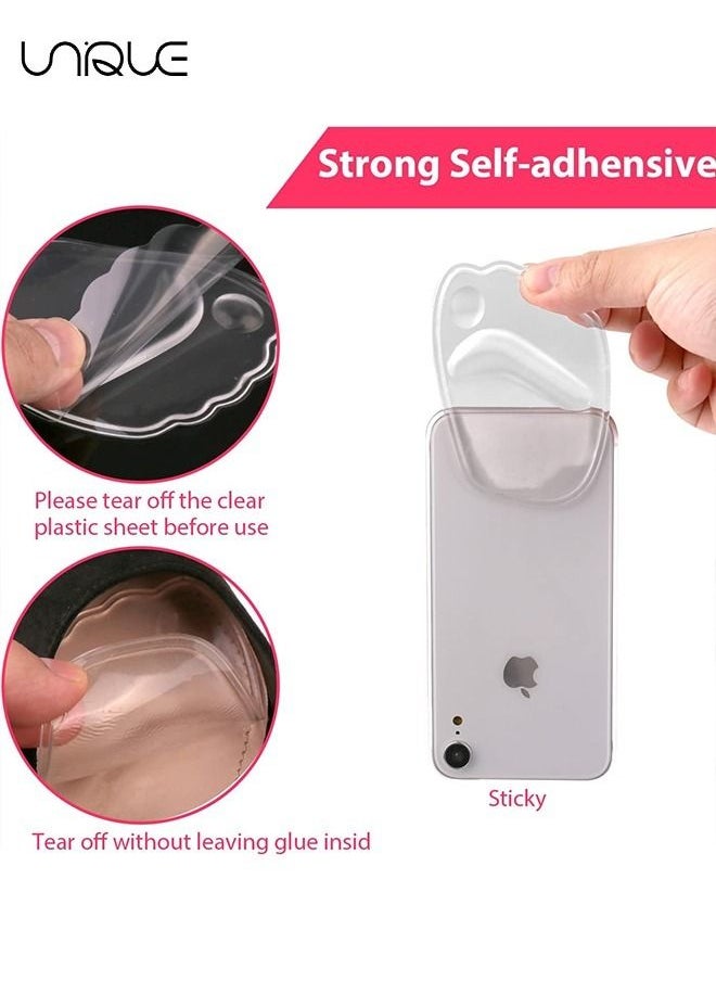 Unique - 4 Pcs Gel Ball of Foot Cushions - Self-Stick Ball of Foot Pad for Women - Shock Absorption Heels Insoles for Pain Relief -  Anti-Slip Forefoot Cushions - Image 1