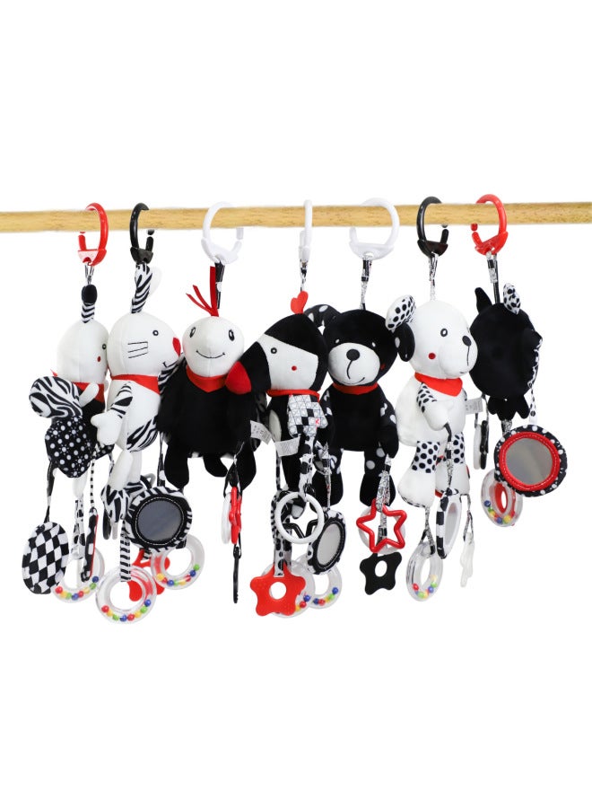 bbsky Animal Newborn Baby Soothing Plush Doll Puzzle 0-1 Year Old Car Hanging Bed Hanging Stroller Pendant Baby Toy - Image 2