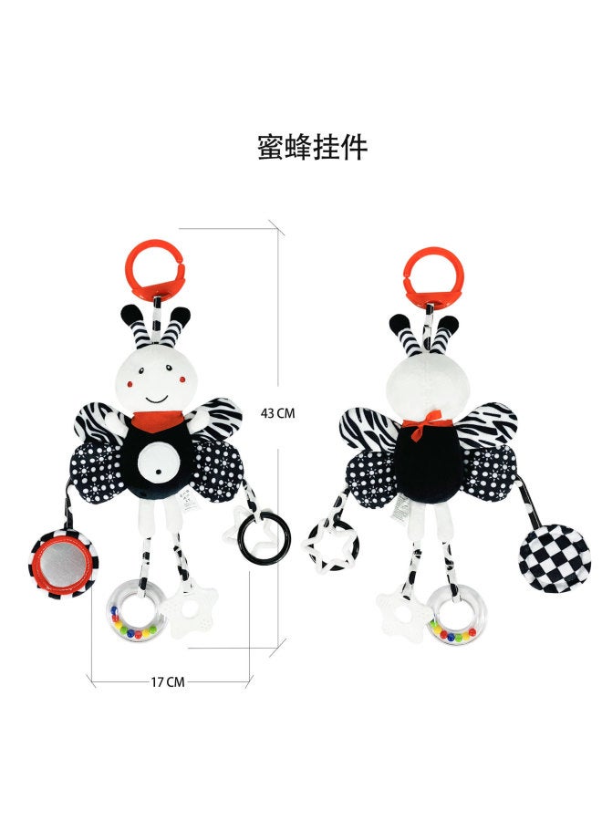 bbsky Animal Newborn Baby Soothing Plush Doll Puzzle 0-1 Year Old Car Hanging Bed Hanging Stroller Pendant Baby Toy - Image 3