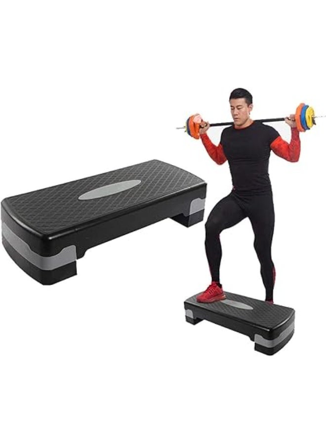 CITY STAR  Adjustable Workout Aerobic Stepper,Aerobic Stepper Step Platform Trainer,Exercise Equipment Step Platform with 4” 6” Adjustable Height Risers for Home Gym,Cardio Pilates Yoga Sports