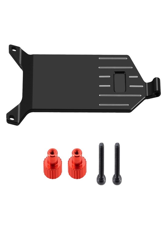 JGGZONE Aluminum Alloy Electronics and Receiver Mounting Plate for 1/24 Buggy Losi Micro-B 2WD Buggy RC Car Upgrade Parts Accessories Replacement (Black) - Image 1