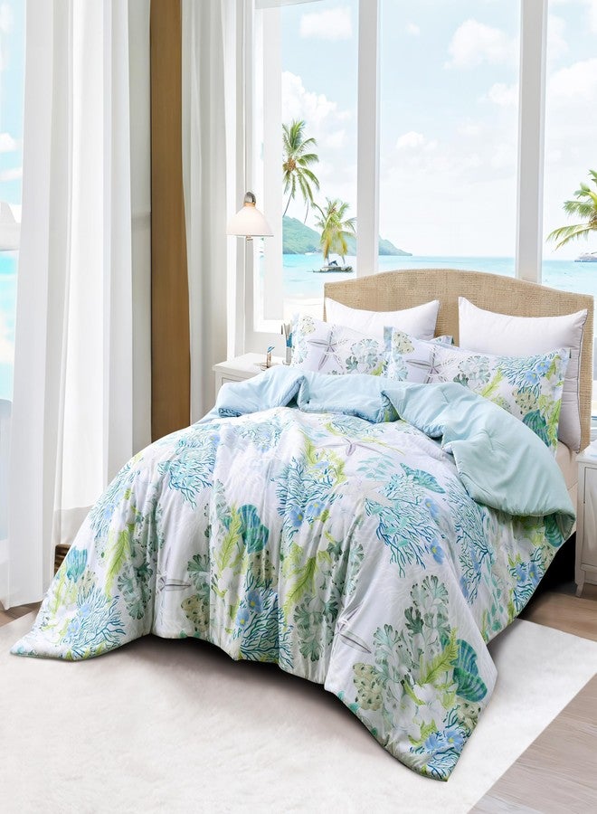 Tritard Comforter Bedding Set Queen Size with Pillow Shams for All Season, C8 - Image 2