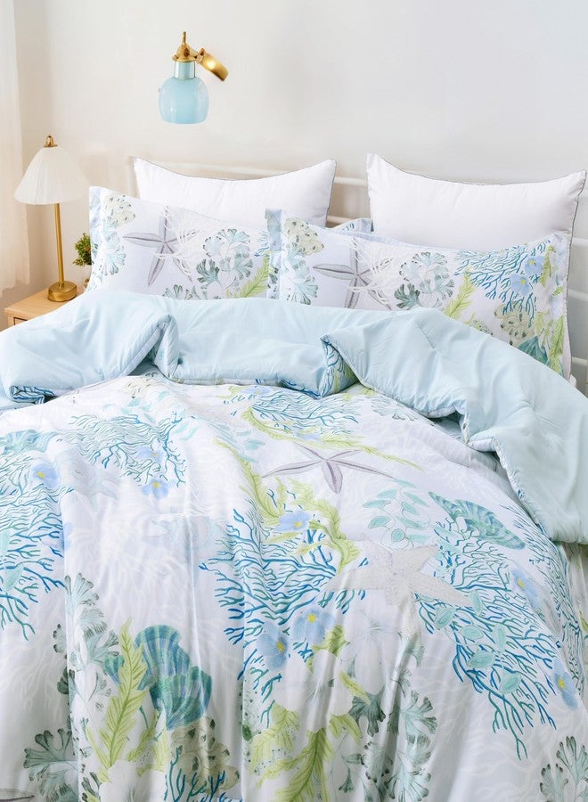 Tritard Comforter Bedding Set Queen Size with Pillow Shams for All Season, C8 - Image 3
