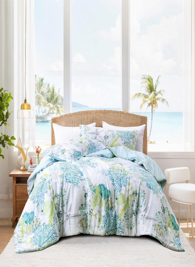 Tritard Comforter Bedding Set Queen Size with Pillow Shams for All Season, C8 - Image 1
