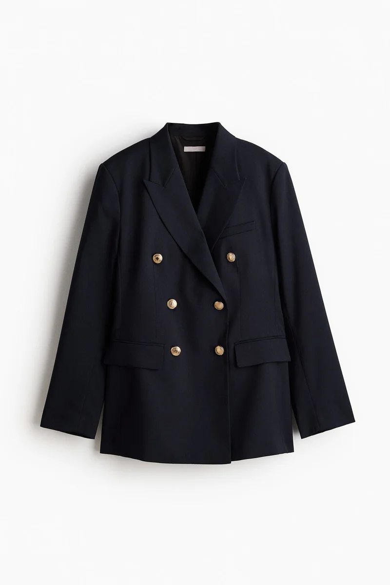 اتش اند ام بليزر بصف مزدوج من الأزرار