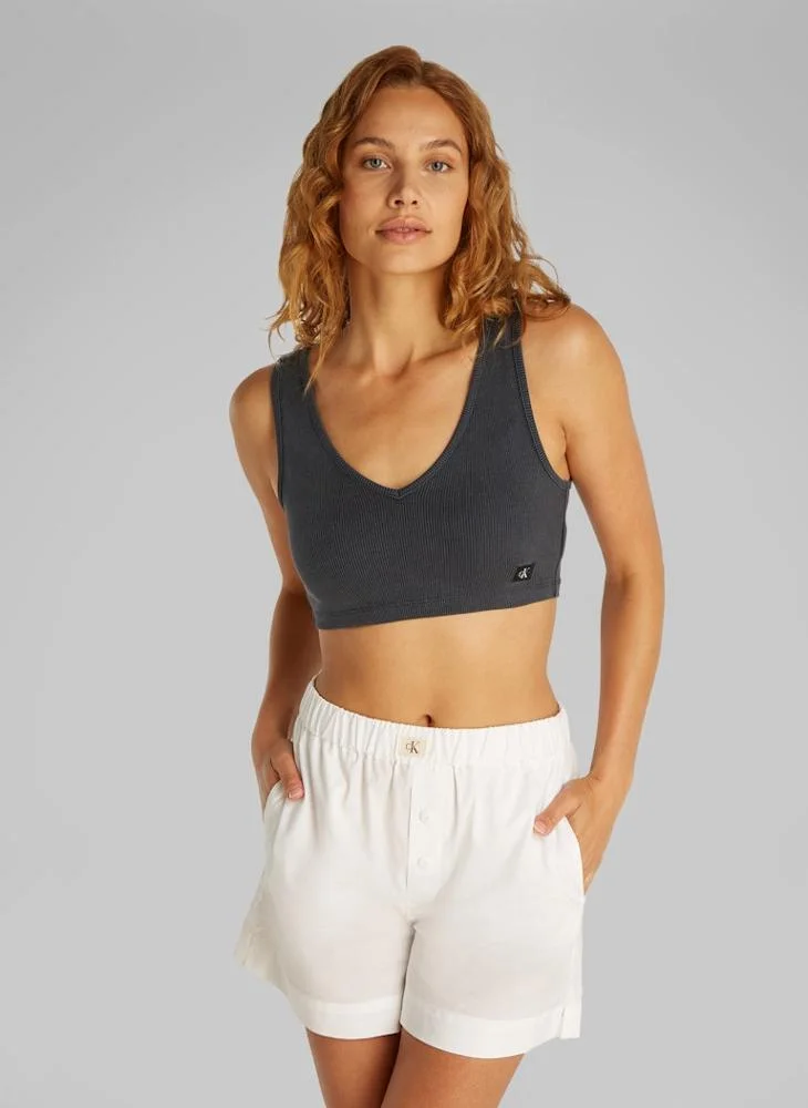 كالفن كلاين جينز Ribbed Bralette Top